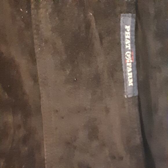 Vintage Phat Farm Mens 2XL Black Suede Leather Jacket Hip-Hop 90s Button - Picture 6 of 12